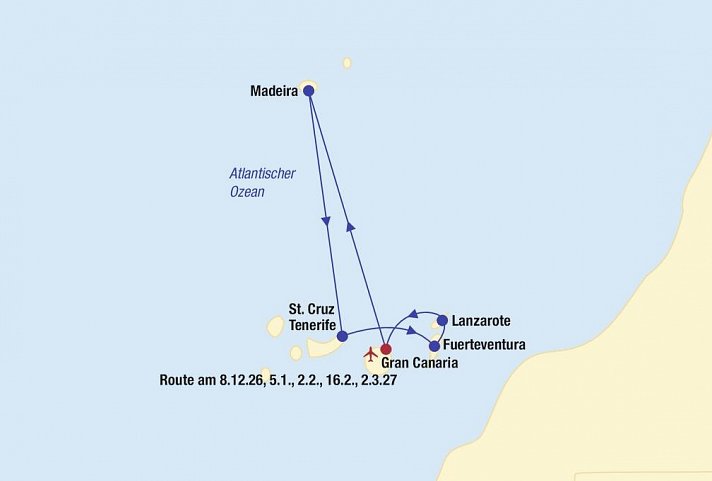 Kreuzfahrt Kanaren & Madeira