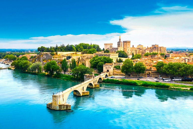 Flusskreuzfahrt Rhône - Saint Benezet Brücke, Avignon