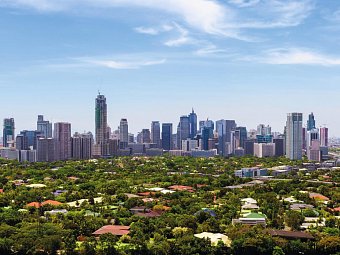 Philippinen Inselhüpfen - Modernes Finanz- und Geschäftsviertel von Manila
