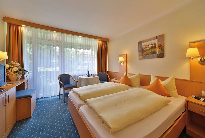 Thermenhotel Rottaler Hof - Wohnbeispiel Doppelzimmer (Zimmercodierungen DB1, DB9, EB1 & EB9)