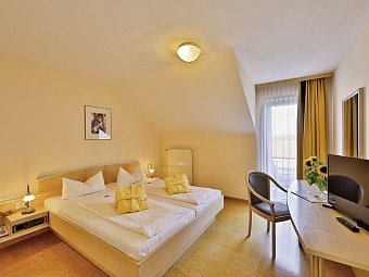 Sonnenhotel Bayerischer Hof - Wohnbeispiel Standard Doppelzimmer (Zimmercodierungen DG1 & EC2)