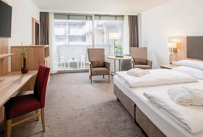 Hotel Frankenland - Wohnbeispiel Doppelzimmer Komfort (Zimmercodierungen DF1 & DF8)