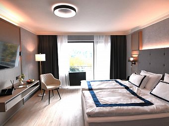 Wellnesshotel Sonnenhof Residenz - Wohnbeispiel Doppelzimmer Komfort (Zimmercodierungen DB9 & EB9)
