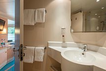 Flusskreuzfahrt Donau im Advent - Beispiel Badezimmer (Zimmercodierungen KM1 & KO1)