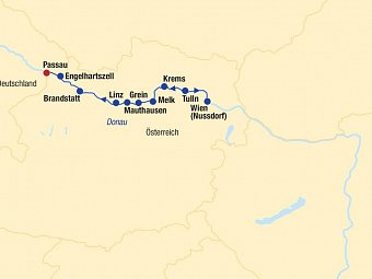 Flusskreuzfahrt Donau Boat & Bike (bis Wien)