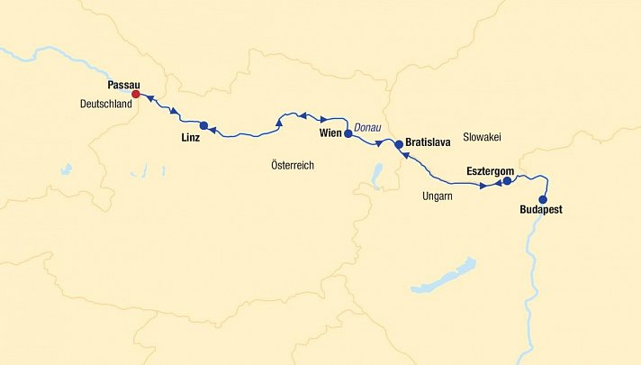 Flusskreuzfahrt Donau