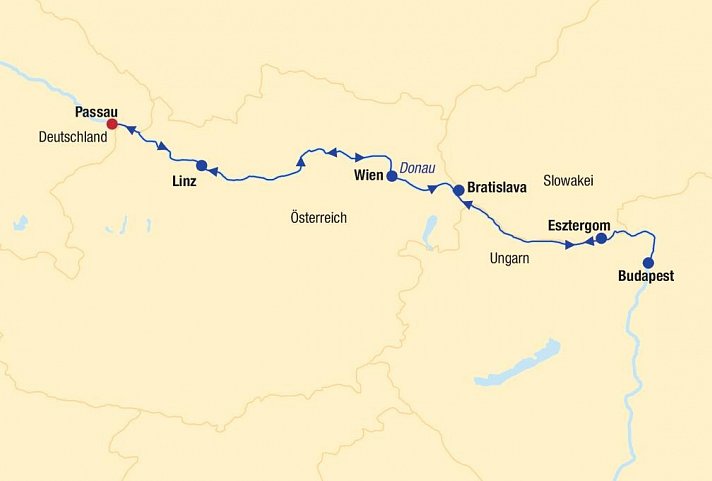 Flusskreuzfahrt Donau