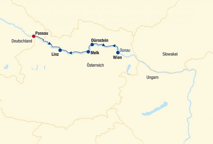 Flusskreuzfahrt Donau