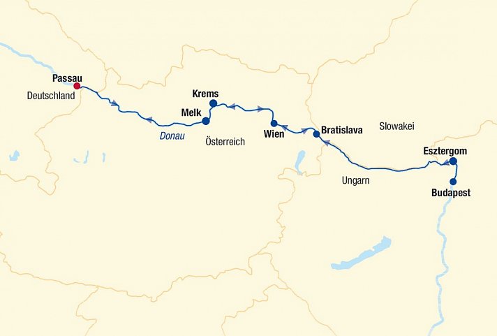 Flusskreuzfahrt Donau