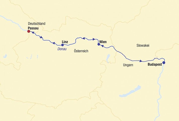 Flusskreuzfahrt Donau Silvester