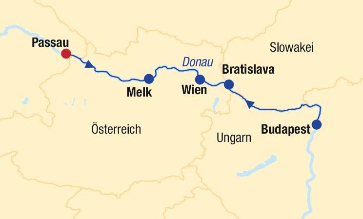 Flusskreuzfahrt Donau Festmomente