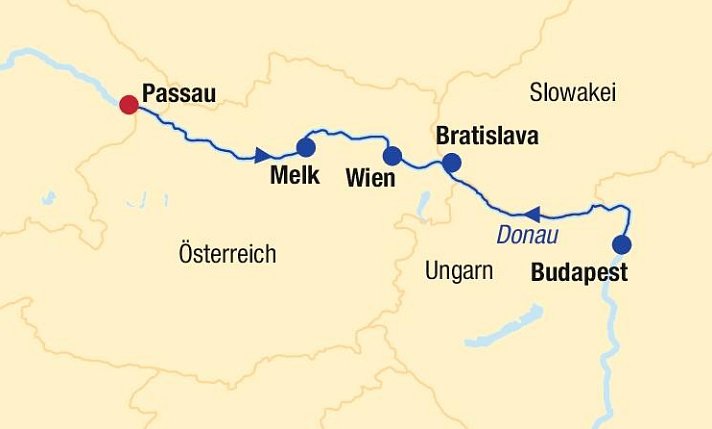 Flusskreuzfahrt Donau 