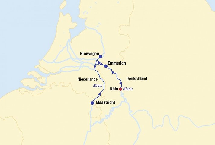 Flusskreuzfahrt Maas im Advent