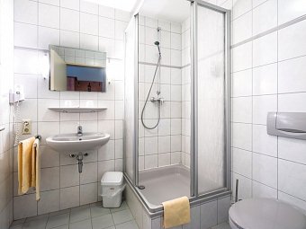 Landhotel Ringelsteiner Mühle - ÜF Paket - Wohnbeispiel Badezimmer Doppelzimmer Standard