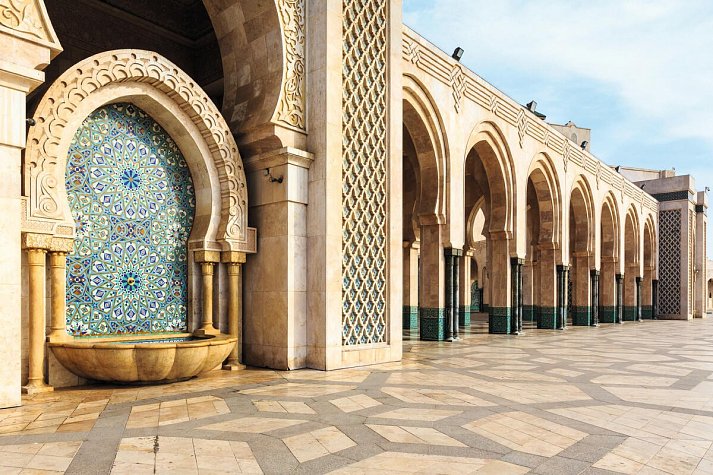 Marokko Rundreise & Baden - Casablanca, Hassan II Moschee