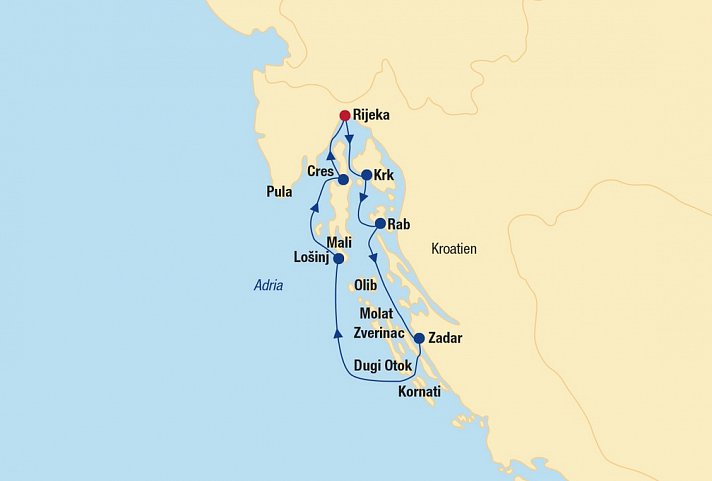 Blaue Reise Kroatien (Rijeka)