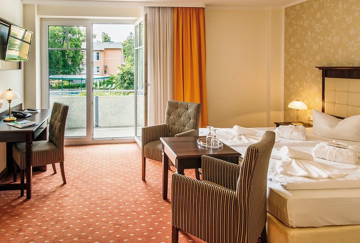 Ostseehotel Villen im Park - ein Rovell Hotel - Wohnbeispiel Doppelzimmer Haupthaus (Zimmercodierung DB2)