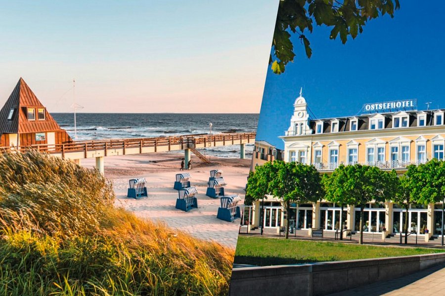 SEETELHOTEL Ostseehotel Ahlbeck - Glückliches Paar am Strand