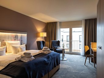 Santé Royale Rügen Resort - Wohnbeispiel Doppelzimmer Standard (Zimmercodierungen DB1 & DB2)