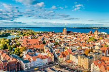 Santé Royale Rügen Resort - Panoramablick über Stralsund