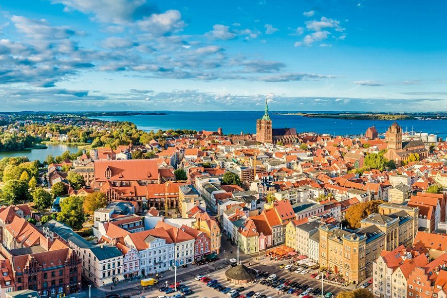 Santé Royale Rügen Resort - Panoramablick über Stralsund