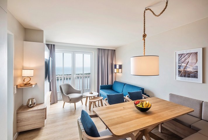 BEECH Resort Boltenhagen - Wohnbeispiel 2-Raum Apartment Typ 1 (Zimmercodierung AB8)