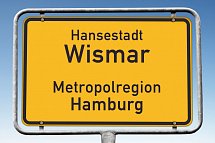 Hanse House Wismar - Ortsschild