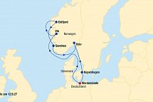 Kreuzfahrt Skandinavien inkl. Bahn