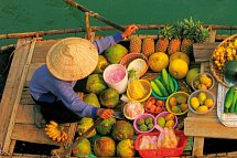 Asien - Vietnam, Kambodscha Rundreise & Baden Thailand - Schwimmender Markt