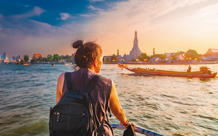 Asien - Vietnam, Kambodscha Rundreise & Baden Thailand - Fluss, Wat Arun