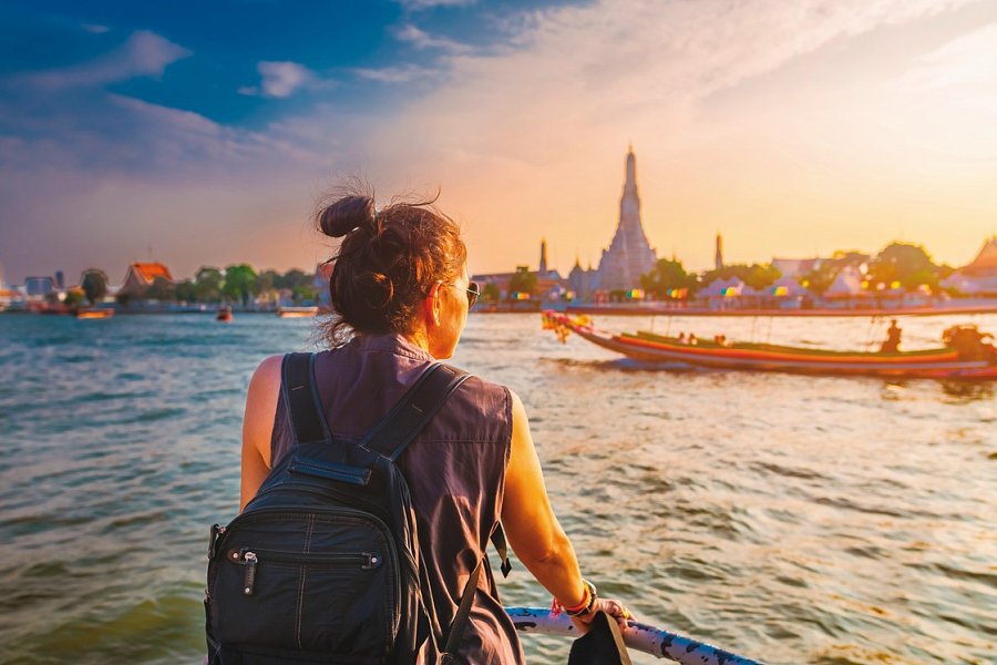 Asien - Vietnam, Kambodscha Rundreise & Baden Thailand - Fluss, Wat Arun