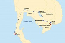 Asien - Vietnam, Kambodscha Rundreise & Baden Thailand