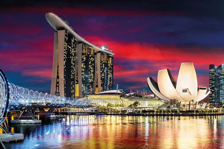 Singapur & Malaysia Rundreise - Skyline Singapur