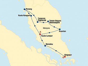 Singapur & Malaysia Rundreise