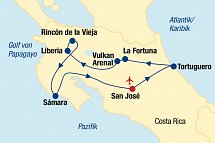 Costa Rica Rundreise & Baden