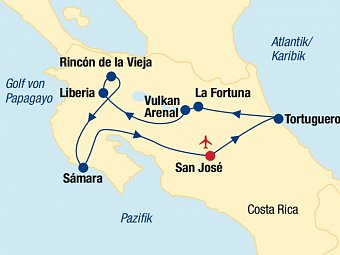 Costa Rica Rundreise & Baden
