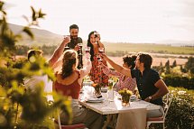 Hotel L`Alexain - Abendessen im Garten