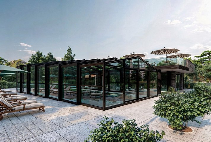 Hotel Austria Saalbach - Outdoor-Hallenbad