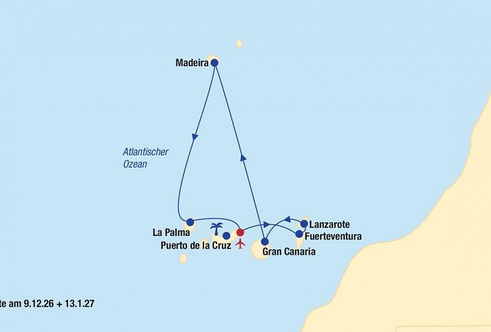 Kreuzfahrt Kanaren & Madeira
