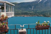 Hotel Miralago - Terrasse mit Panoramablick