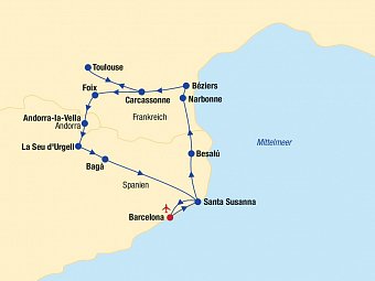 Spanien, Frankreich & Andorra Rundreise