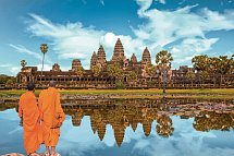 Südostasien Rundreise - Mönche in Angkor Wat
