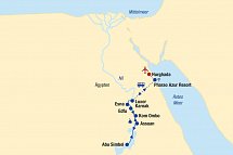 Nilkreuzfahrt und Baden in Hurghada