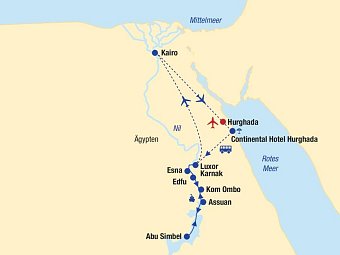 Nilkreuzfahrt, Kairo & Baden in Hurghada