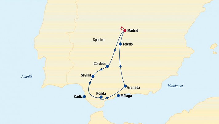 Andalusien Rundreise (9 Nächte)