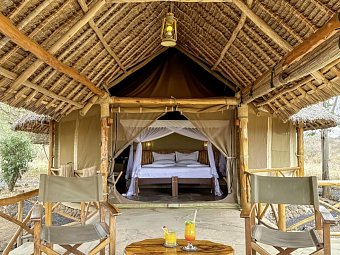 Kenia Safari und Baden – Hotel Severin Sea Lodge - Severin Safari Camp, Luxuszelt