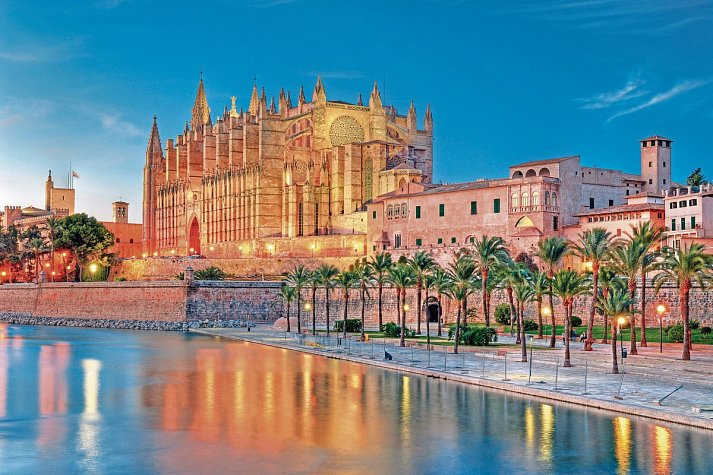 Mallorca zur Blütezeit - Hotel Bahía del Sol - Palma de Mallorca, Kathedrale La Seu