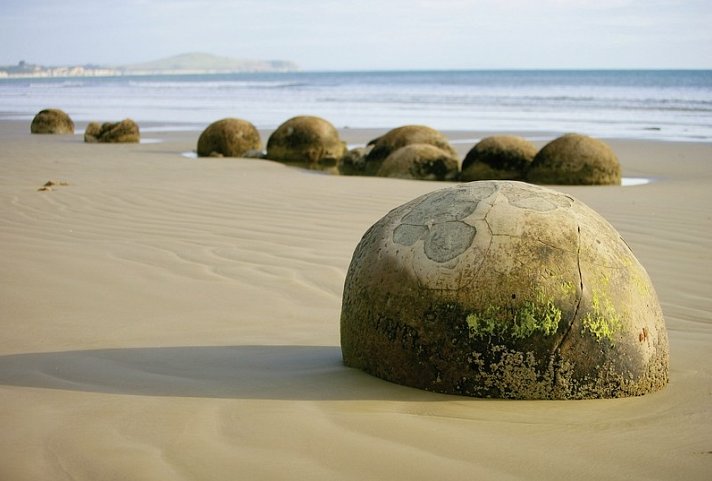 Neuseeland Panorama - Moeraki Boulders