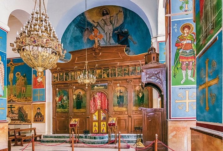 Jordanien entdecken ab Amman/bis Aqaba - St Georg Kirche, Madaba