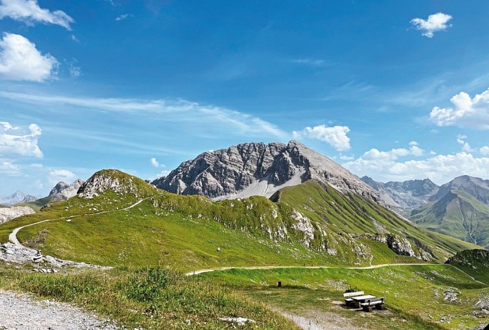 Lechweg - Blick auf Rüfikopf